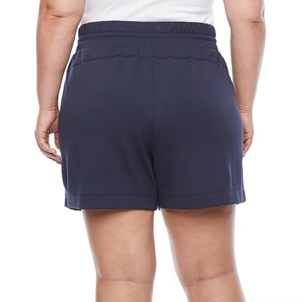 Stylus High Rise Pull-On Knit Short Navy - 1X  (16W - 18W) NWT - Picture 3 of 3